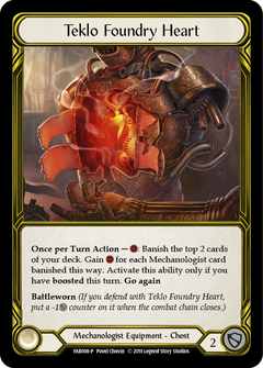 Teklo Foundry Heart [FAB008-P] (Promo)  1st Edition Cold Foil - Golden-1