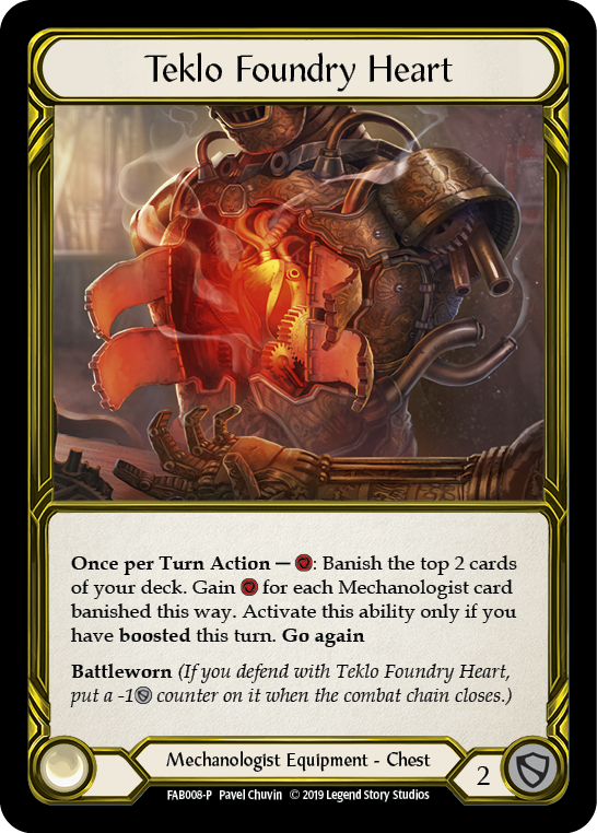 Teklo Foundry Heart [FAB008-P] (Promo)  1st Edition Cold Foil - Golden-1