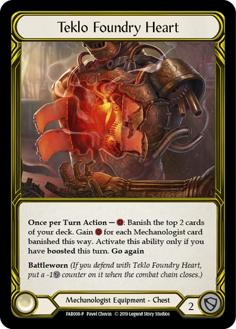 Teklo Foundry Heart [FAB008-P] (Promo)  1st Edition Cold Foil - Golden