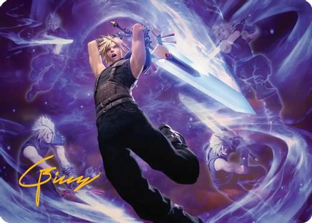Cloud's Limit Break Art Card (Gold-Stamped Signature) [FINAL FANTASY Art Series]-1