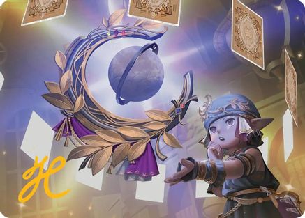 Astrologian's Planisphere Art Card (Gold-Stamped Signature) [FINAL FANTASY Art Series]-1