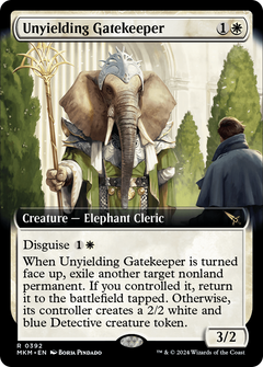 Unyielding Gatekeeper (Extended Art) (MKM-392) - Murders at Karlov Manor: (Extended Art) Foil-1