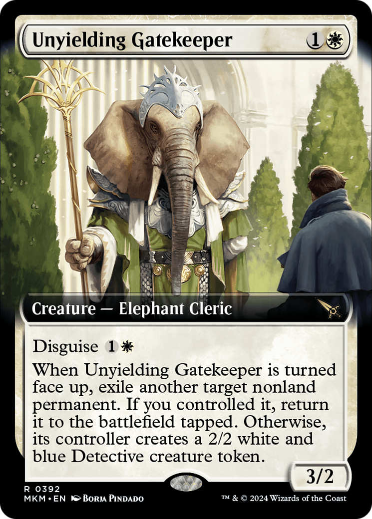 Unyielding Gatekeeper (Extended Art) (MKM-392) - Murders at Karlov Manor: (Extended Art) Foil-1