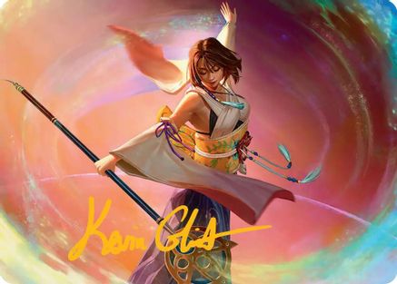 Yuna, Grand Summoner Art Card (Gold-Stamped Signature) (AAFIN-022) - Art Series: FINAL FANTASY-1
