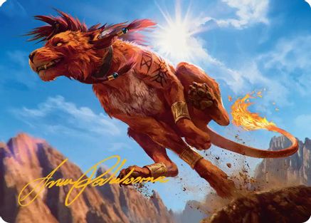 Red XIII, Proud Warrior Art Card (Gold-Stamped Signature) [FINAL FANTASY Art Series]-1