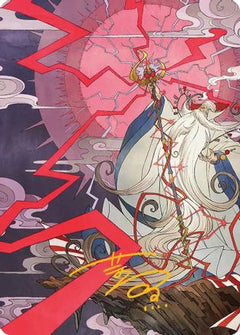 Summon: Esper Ramuh Art Card (Gold-Stamped Signature) [FINAL FANTASY Art Series]-1