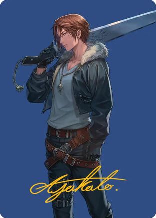 Squall, SeeD Mercenary Art Card (Gold-Stamped Signature) [FINAL FANTASY Art Series]-1