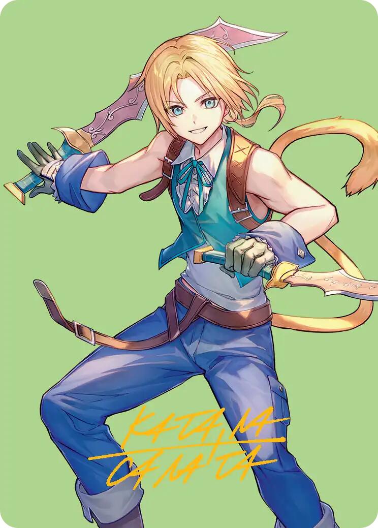 Zidane, Tantalus Thief Art Card (Gold-Stamped Signature) [FINAL FANTASY Art Series]-1