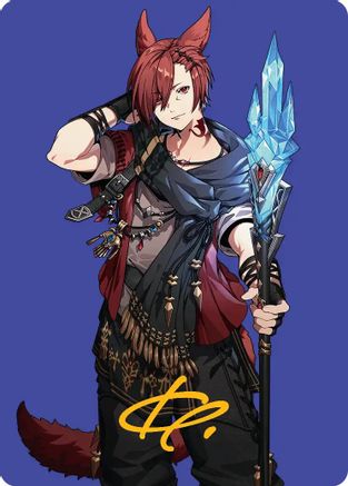G'raha Tia, Scion Reborn Art Card (51) (Gold-Stamped Signature) [FINAL FANTASY Art Series]-1