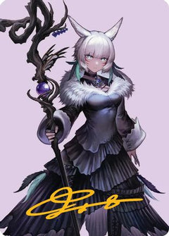 Y'shtola, Night's Blessed Art Card (53) (Gold-Stamped Signature) (AAFIN-053) - Art Series: FINAL FANTASY-1