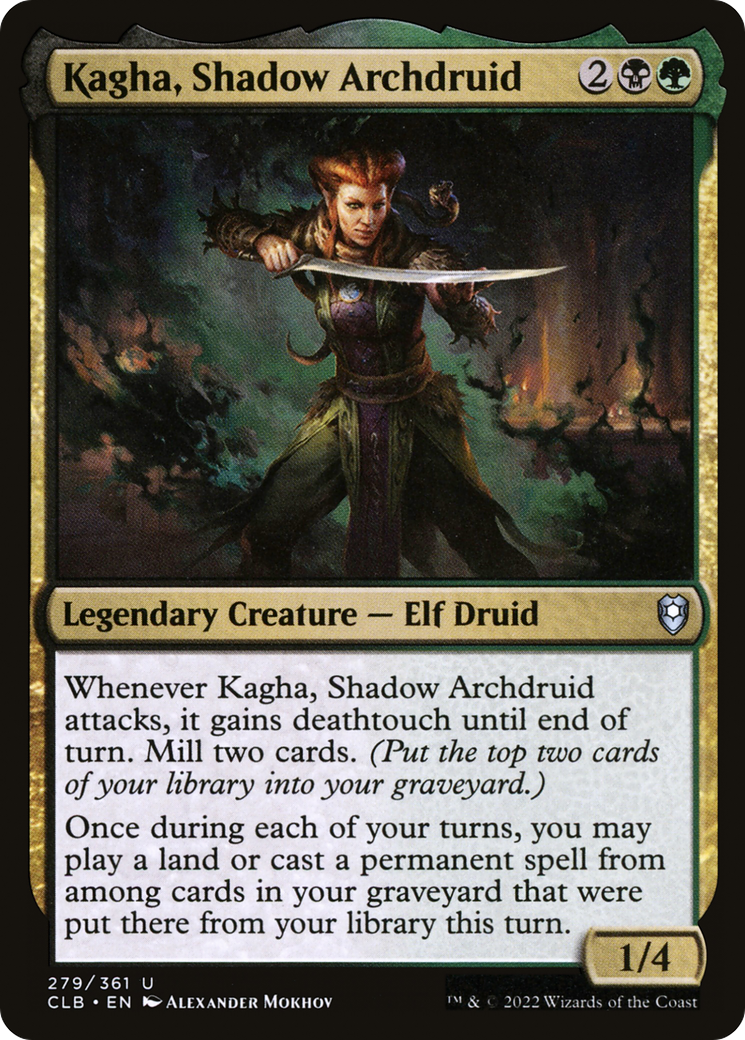 Kagha, Shadow Archdruid [Commander Legends: Battle for Baldur's Gate]-1