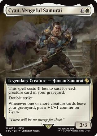 Cyan, Vengeful Samurai (Extended Art) [FINAL FANTASY Commander]-1