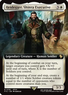 Heidegger, Shinra Executive (Extended Art) [FINAL FANTASY Commander]-1
