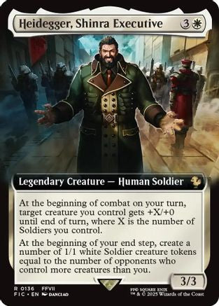 Heidegger, Shinra Executive (Extended Art) [FINAL FANTASY Commander]