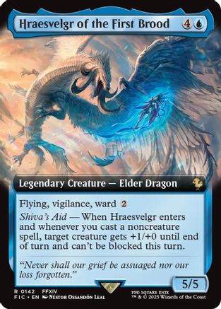 Hraesvelgr of the First Brood (Extended Art) [FINAL FANTASY Commander]-1