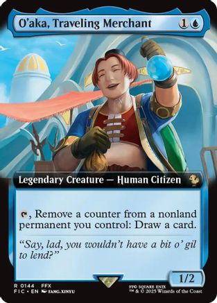 O'aka, Traveling Merchant (Extended Art) [FINAL FANTASY Commander]-1