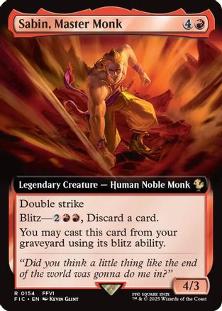 Sabin, Master Monk (Extended Art) [FINAL FANTASY Commander]-1