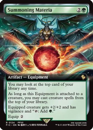 Summoning Materia (Extended Art) [FINAL FANTASY Commander]-1