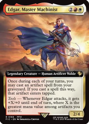 Edgar, Master Machinist (Extended Art) [FINAL FANTASY Commander]-1