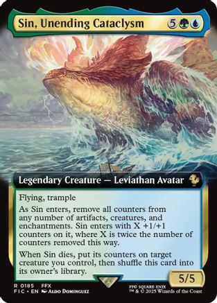 Sin, Unending Cataclysm (Extended Art) [FINAL FANTASY Commander]-1