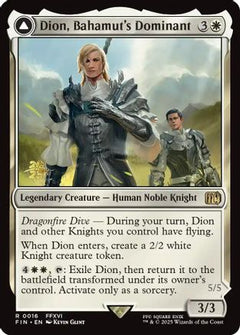 Dion, Bahamut's Dominant // Bahamut, Warden of Light [FINAL FANTASY Prerelease Promo]-1