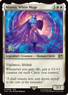 Minwu, White Mage [FINAL FANTASY Prerelease Promo]-1