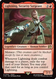 Lightning, Security Sergeant [FINAL FANTASY Prerelease Promo]-1