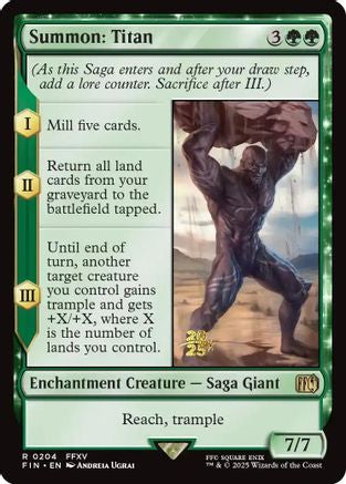 Summon: Titan [FINAL FANTASY Prerelease Promo]-1