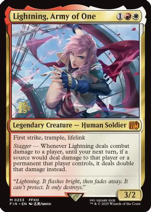 Lightning, Army of One [FINAL FANTASY Prerelease Promo]-1