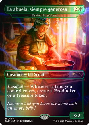 La abuela, siempre generosa - Tireless Provisioner (Rainbow Foil) [Secret Lair Drop Series]-1