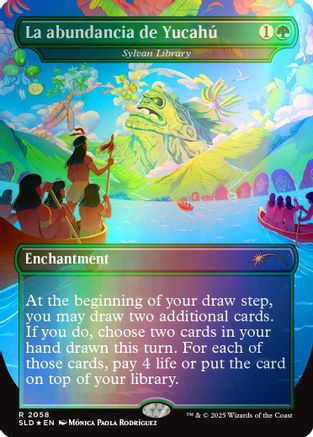 La abundancia de Yucahu - Sylvan Library (Rainbow Foil) [Secret Lair Drop Series]-1