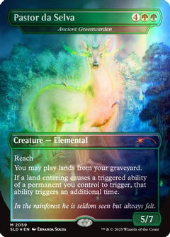 Pastor da Selva - Ancient Greenwarden (Rainbow Foil) [Secret Lair Drop Series]-1