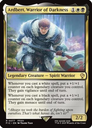 Ardbert, Warrior of Darkness (Surge Foil) [FINAL FANTASY Commander]-1