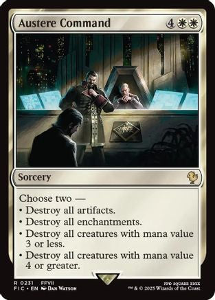 Austere Command (Surge Foil) [FINAL FANTASY Commander]-1