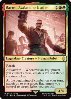 Barret, Avalanche Leader (Surge Foil) [FINAL FANTASY Commander]-1