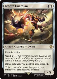 Bronze Guardian (Surge Foil) [FINAL FANTASY Commander]-1