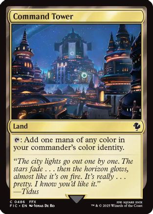 Command Tower (0486) (Surge Foil) [FINAL FANTASY Commander]-1