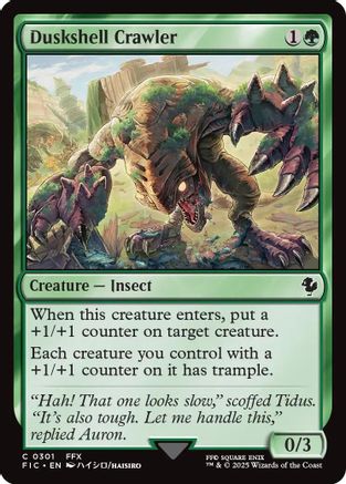 Duskshell Crawler (Surge Foil) [FINAL FANTASY Commander]-1