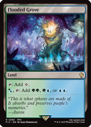 Flooded Grove (Surge Foil) [FINAL FANTASY Commander]-1