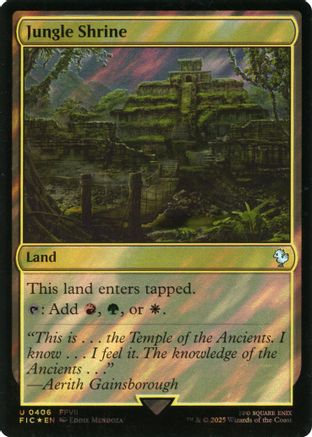 Jungle Shrine (Surge Foil) [FINAL FANTASY Commander]-1