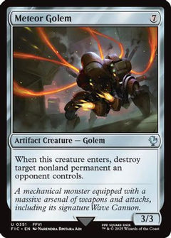 Meteor Golem (Surge Foil) [FINAL FANTASY Commander]-1