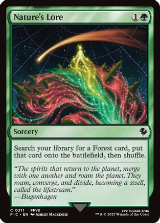 Nature's Lore (Surge Foil) [FINAL FANTASY Commander]-1