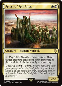 Priest of Fell Rites (Surge Foil) [FINAL FANTASY Commander]-1