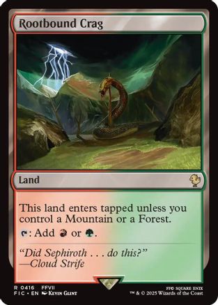 Rootbound Crag (Surge Foil) [FINAL FANTASY Commander]-1