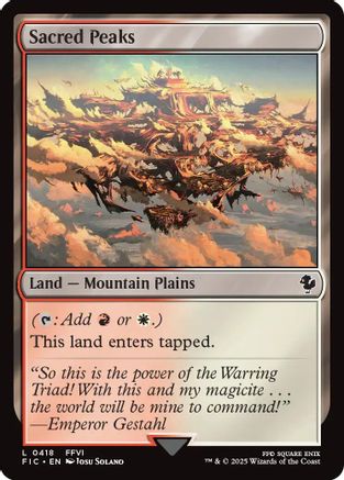 Sacred Peaks (Surge Foil) [FINAL FANTASY Commander]-1