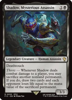 Shadow, Mysterious Assassin (Surge Foil) [FINAL FANTASY Commander]-1