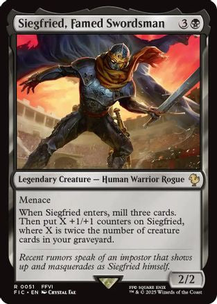 Siegfried, Famed Swordsman (Surge Foil) [FINAL FANTASY Commander]-1