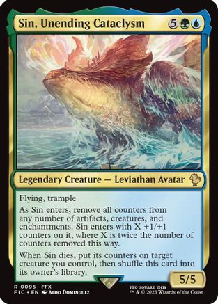 Sin, Unending Cataclysm (Surge Foil) [FINAL FANTASY Commander]-1