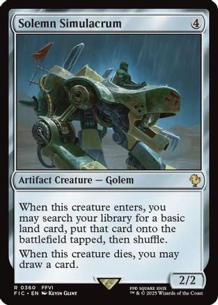 Solemn Simulacrum (Surge Foil) [FINAL FANTASY Commander]-1