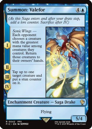 Summon: Valefor (Surge Foil) [FINAL FANTASY Commander]-1